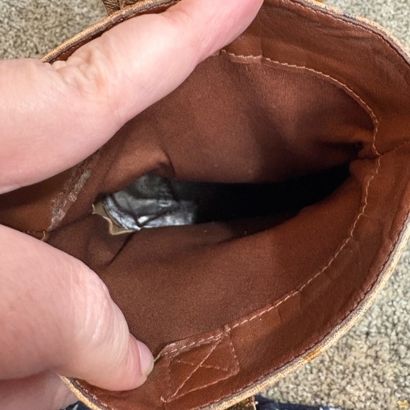 Schutz leather boots slouch ankle boots multi color doodle drawing floral Size 8 - Picture 9 of 10